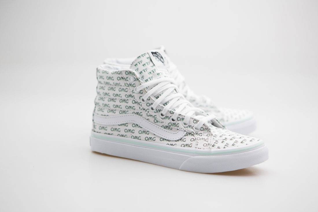 Vans Women Sk8-Hi Slim - Sayings (white / true white)