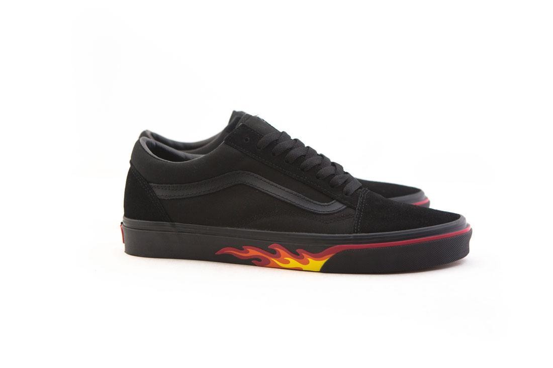 Vans Men Old Skool - Black Flame Wall (black / flames)
