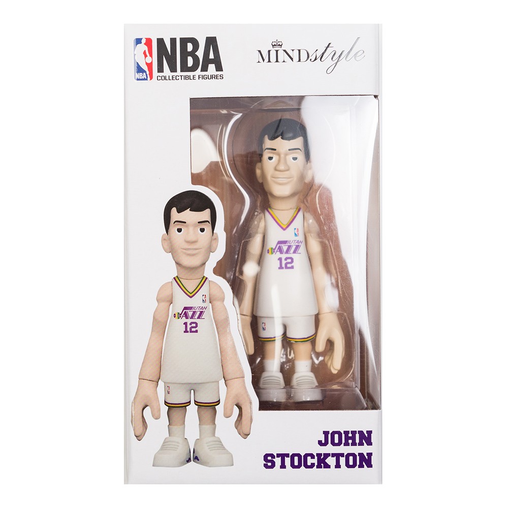 MINDstyle x Coolrain NBA Legends Utah Jazz John Stockton Figure (white)