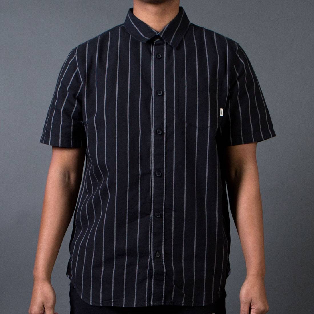 Vans Men GC Stripe Shirt (black / frost gray)
