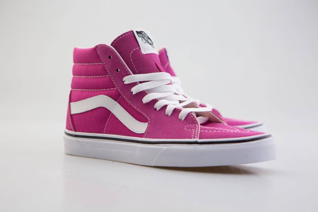 Vans Men Sk8-Hi (white / very berry)