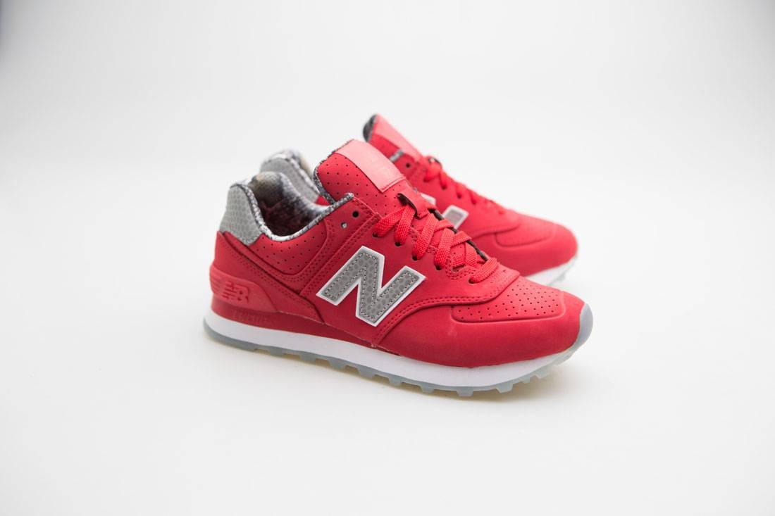 New Balance Women 574 Luxe Rep WL574SYB  (red)