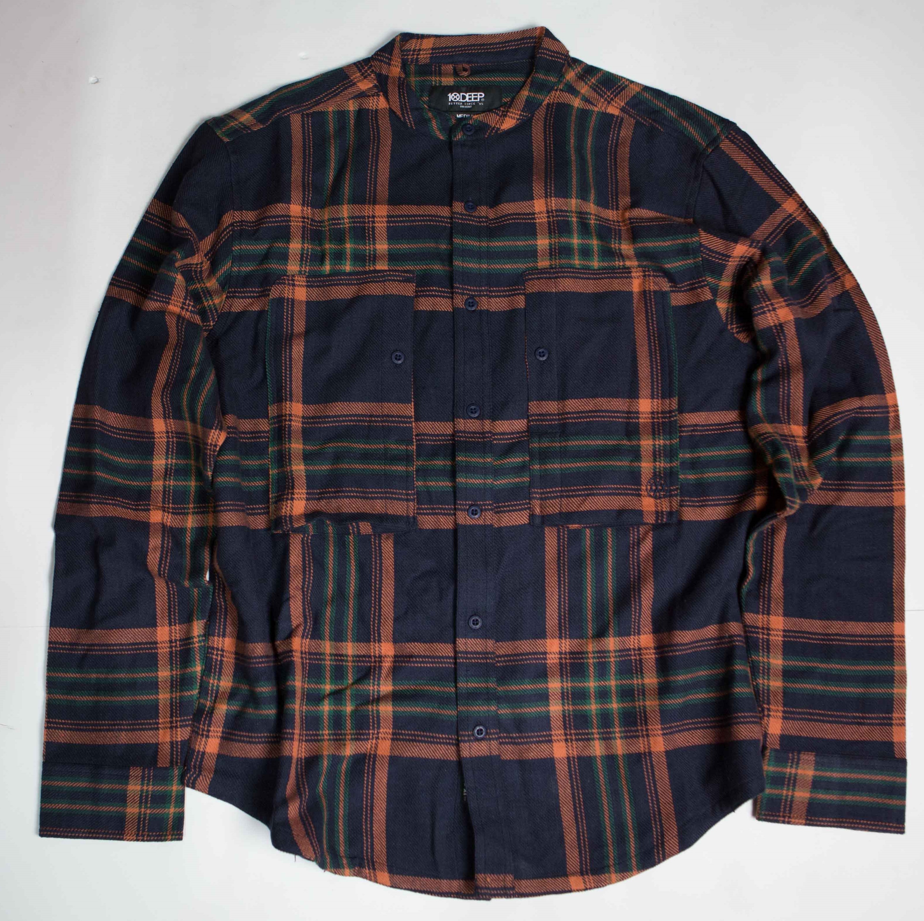 10 Deep Men Mandarin Workshirt (navy)