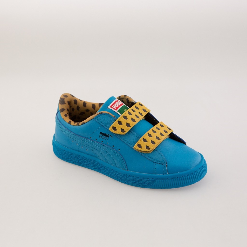 Puma x Sesame Street Little Kids Basket Mono V - Cookie Monster (blue)