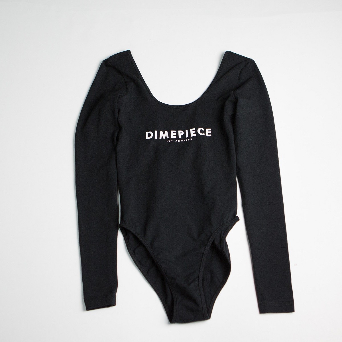 Dimepiece Women Long Sleeve Bodysuit (black)