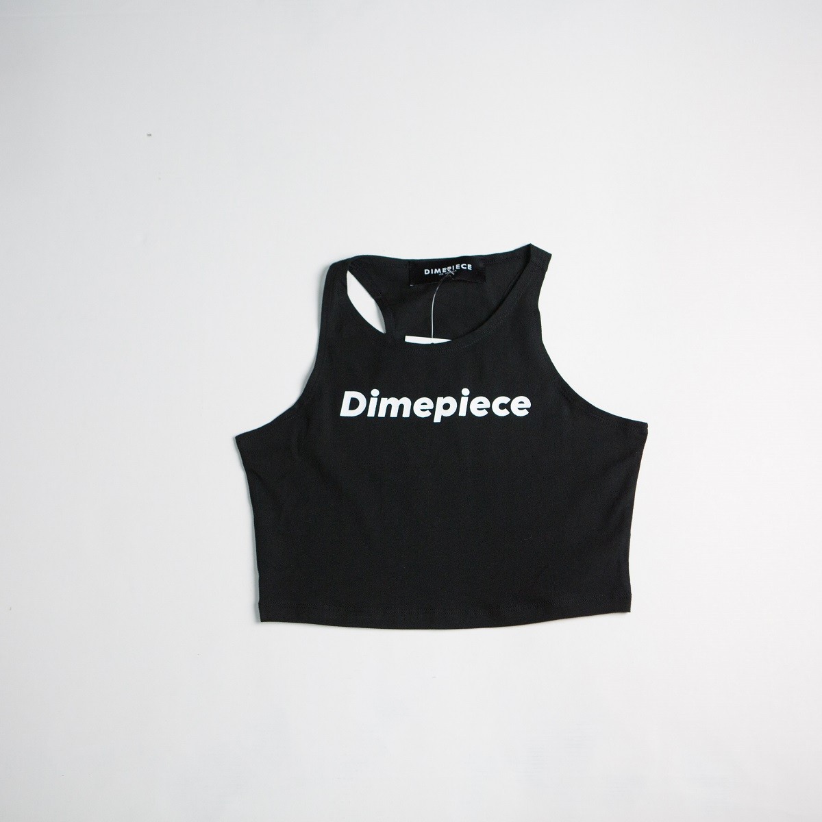 Dimepiece Women Logo Crop Tank Top (black)