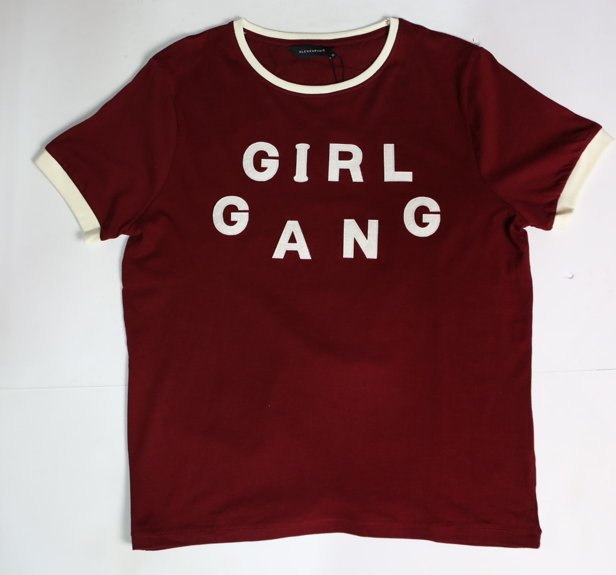 Eleven Paris x Blondie Women Girl Gang Tee (burgundy / ruby wine)