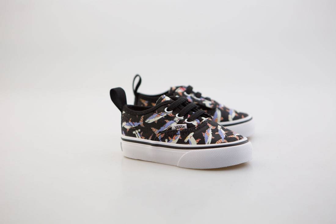 Vans Toddlers Authentic V Lace - Pizza Sharks (black / true white)