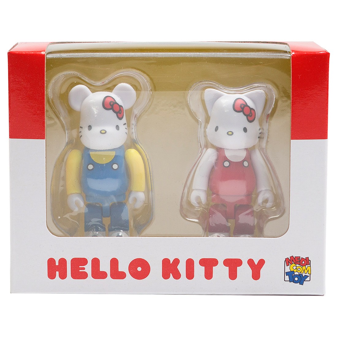 Medicom Hello Kitty 100% Bearbrick And Nyabrick Figure 2 Pack Set (white)