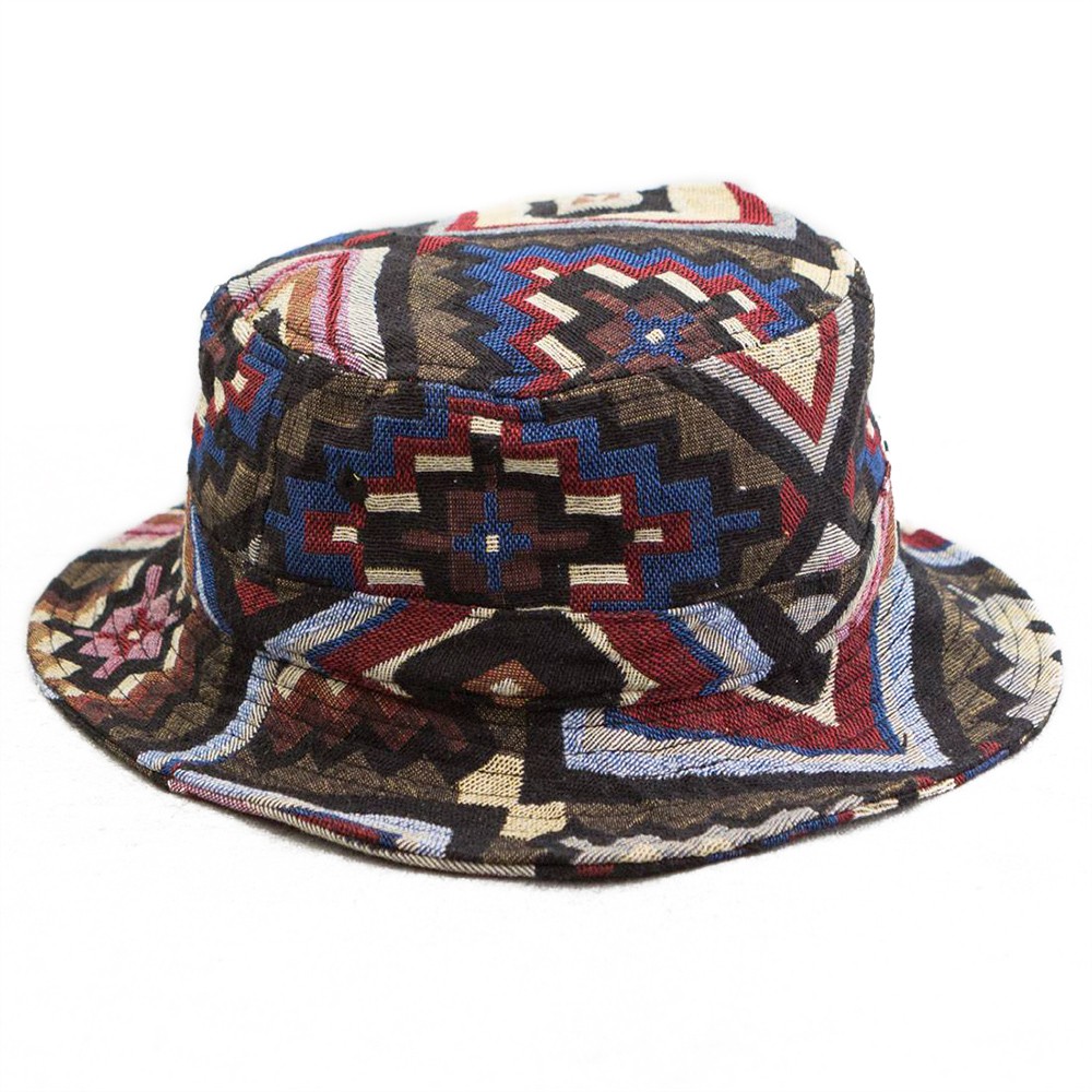 CLOT Triangle Eye Bucket Hat (brown / green)