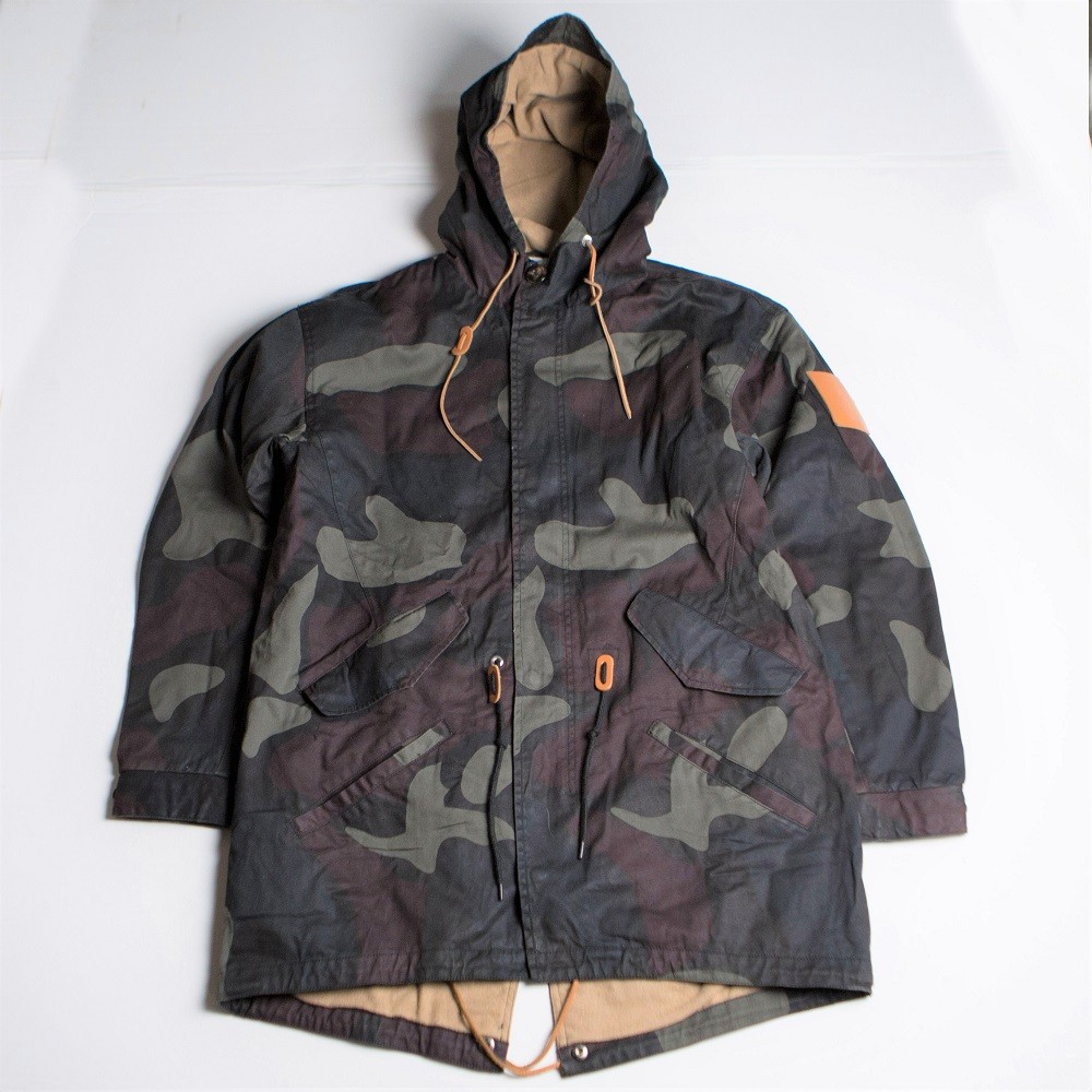 Akomplice Men Overdye Camo Trench Coat (camo)