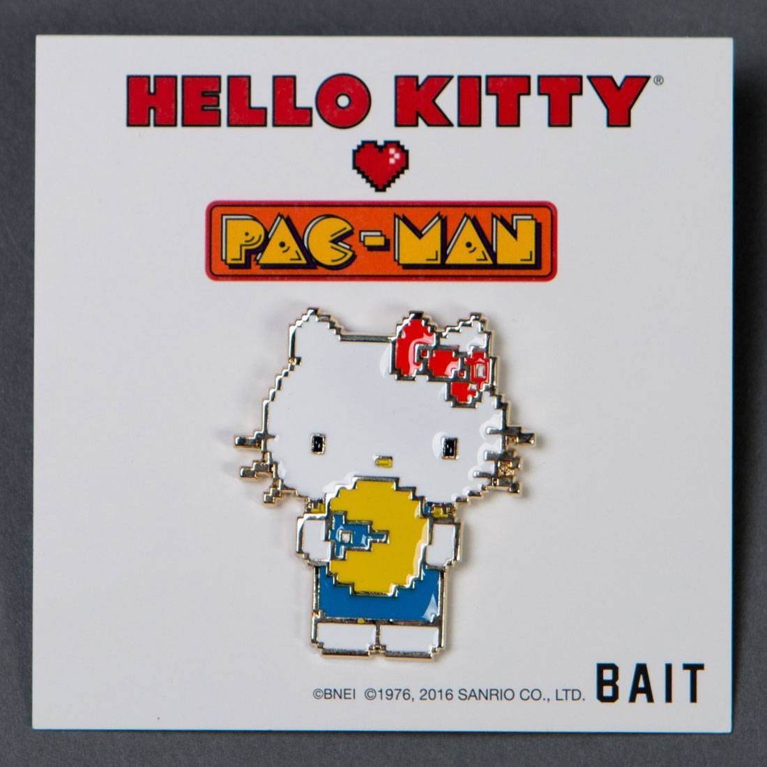 BAIT x Sanrio x Pac-Man Hello Kitty Pin (white)