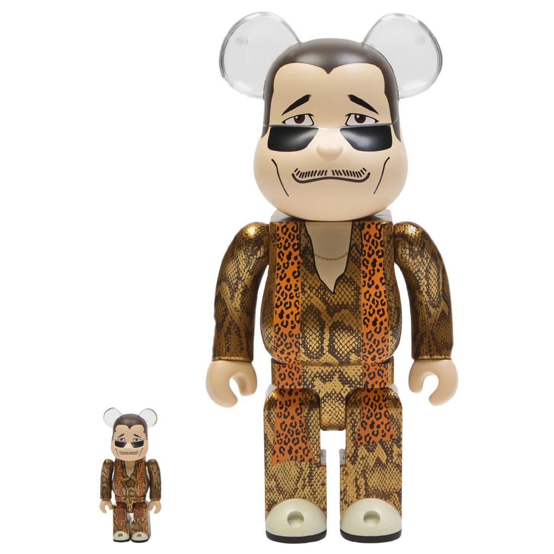 Medicom Piko Taro 100% 400% Bearbrick Figure Set (gold)