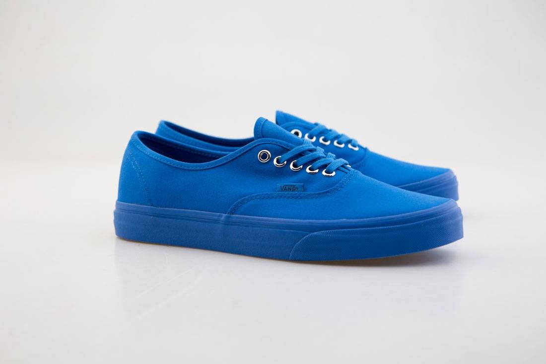 Vans authentic mono blue hot sale
