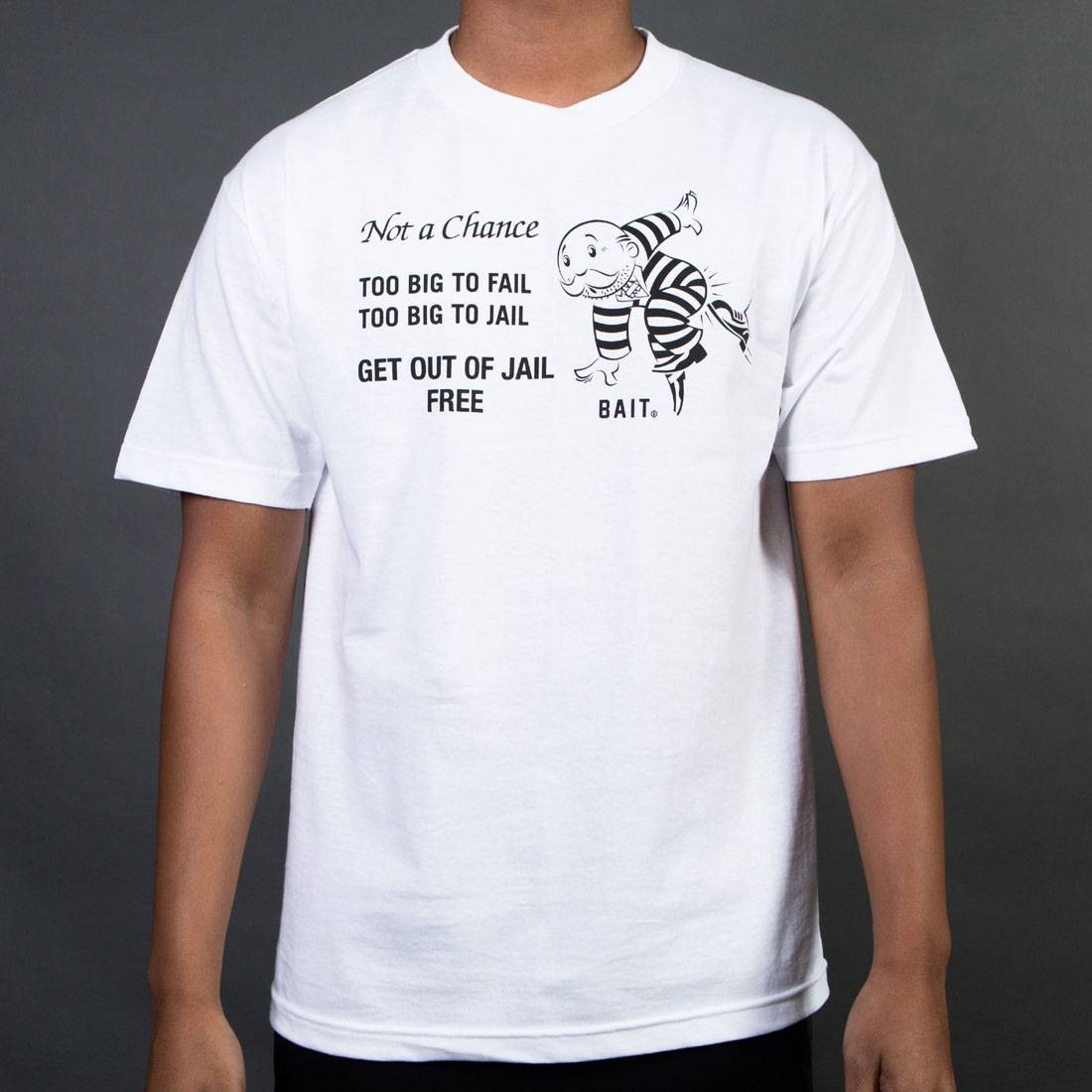 BAIT x Hasbro Monopoly Men No Chance Tee (white)