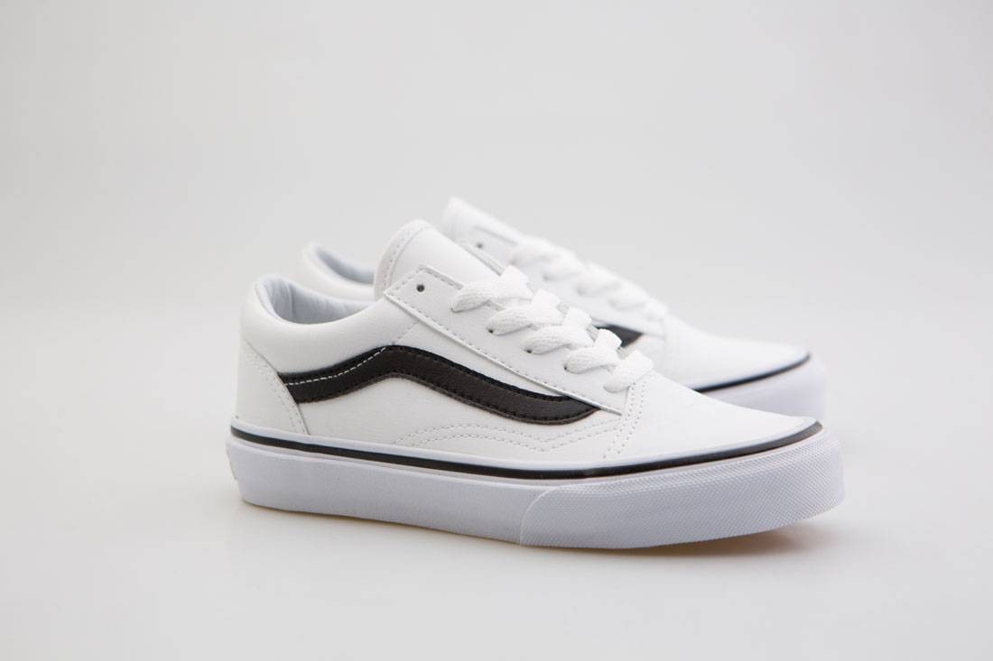 Vans Little Kids Old Skool (white / black)