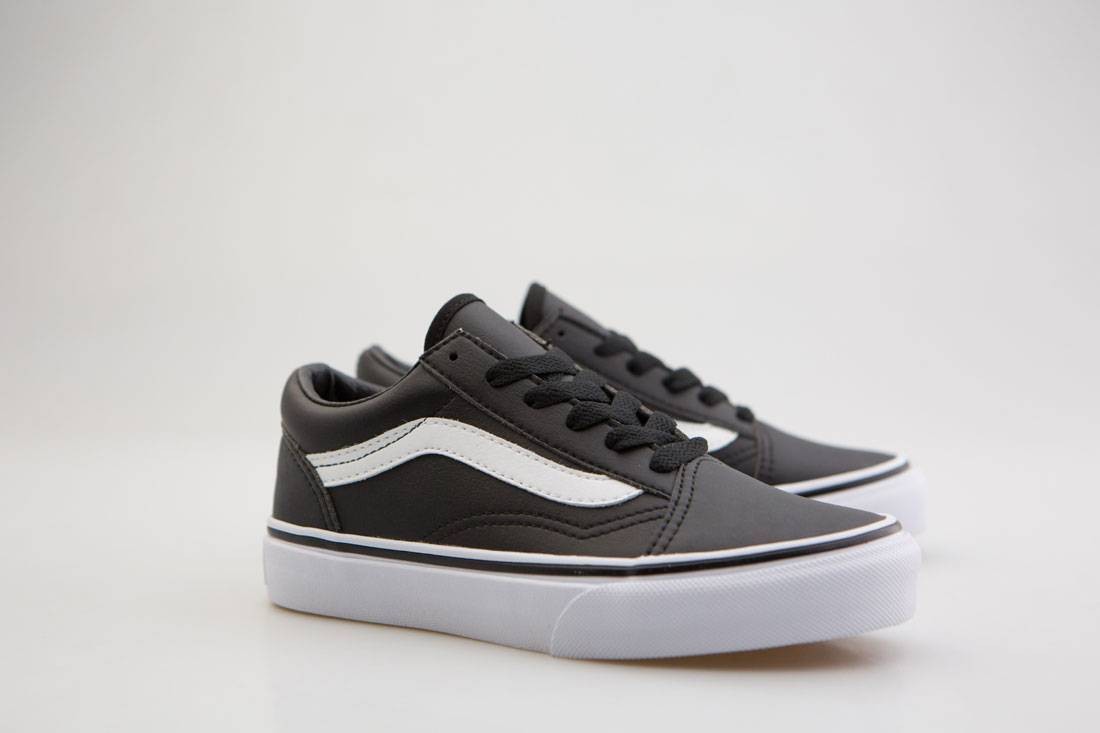 Vans Little Kids Old Skool (black / true white)