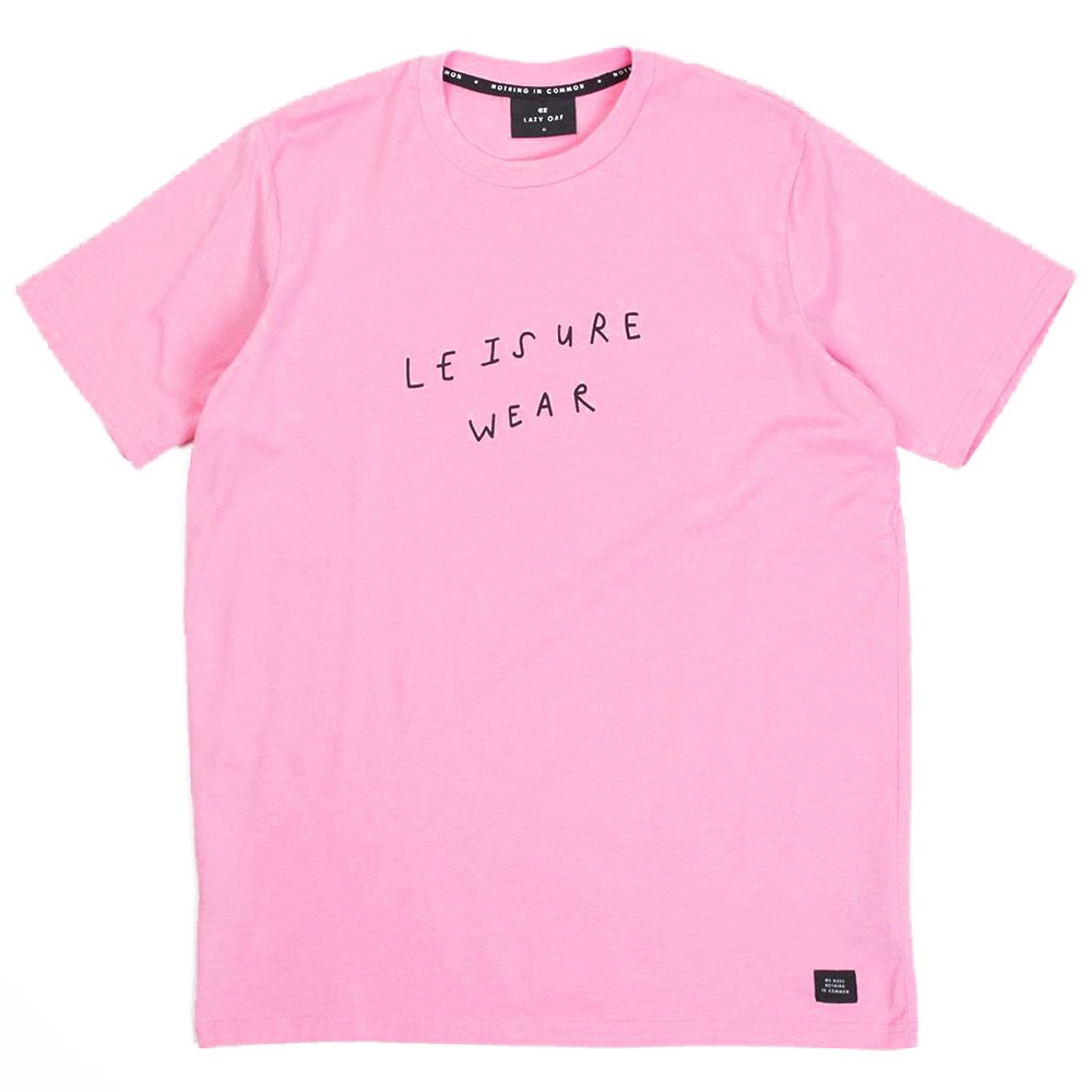 Lazy Oaf Men Leisure Wear Tee (pink)