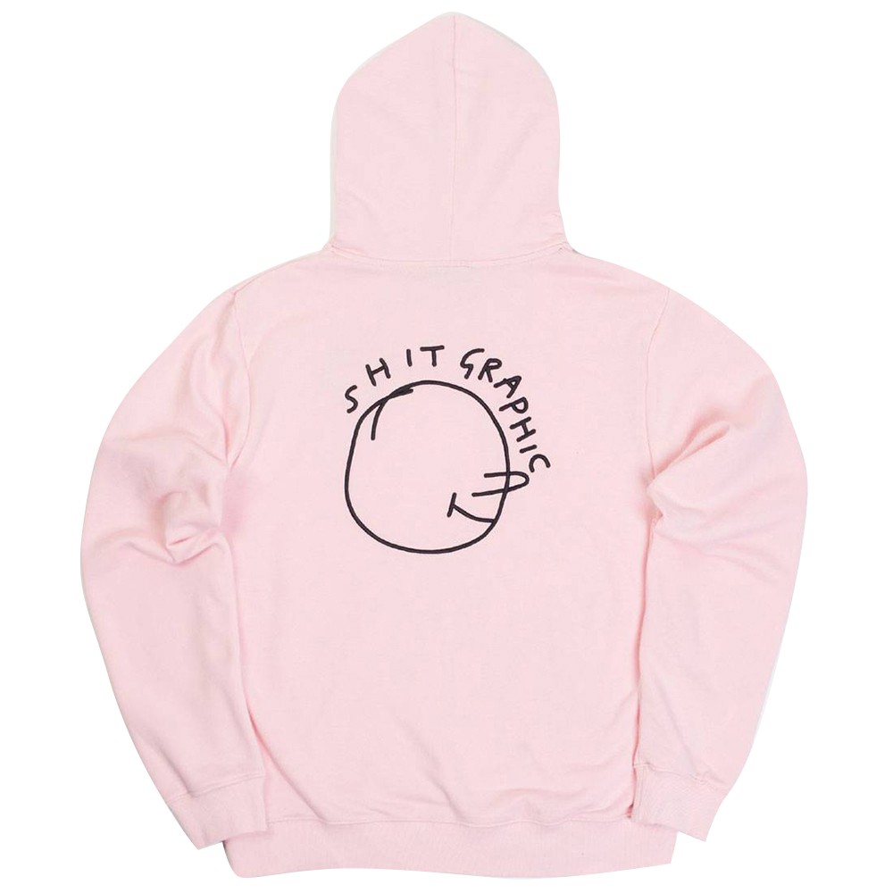 Lazy Oaf Men Shitty Graphic Hoody (pink)