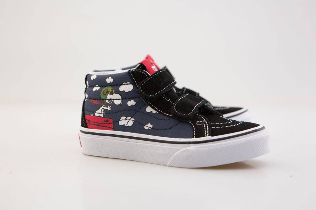 Vans x Peanuts Big Kids Sk8-Mid Reissue V - Flying Ace (black)