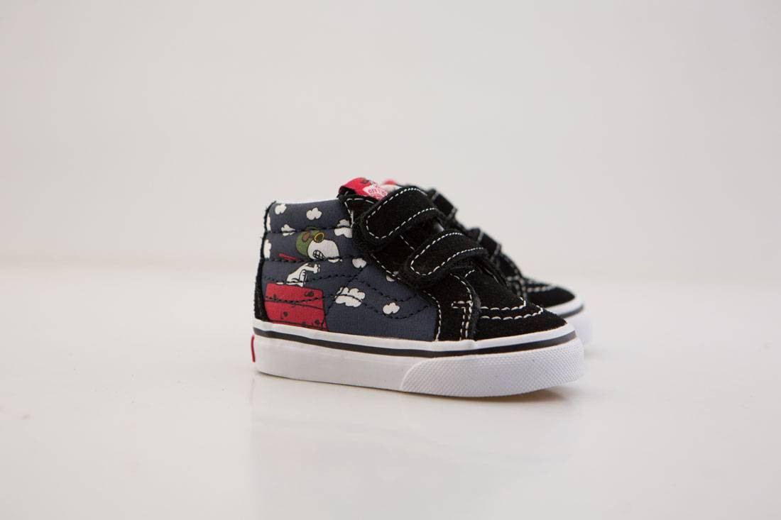 Vans x Peanuts Toddlers Sk8-Mid Reissue V - Flying Ace (black)