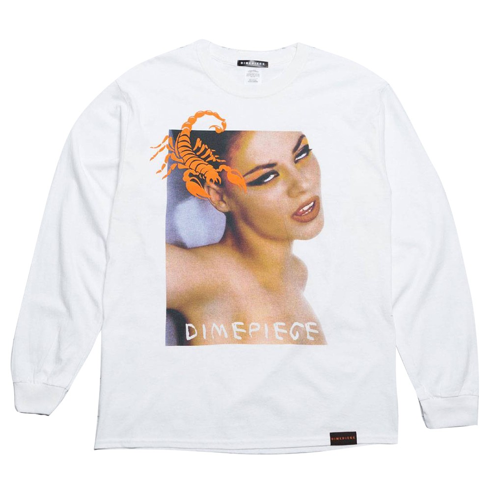 Dimepiece Women Enchanted Long Sleeve Tee (white)