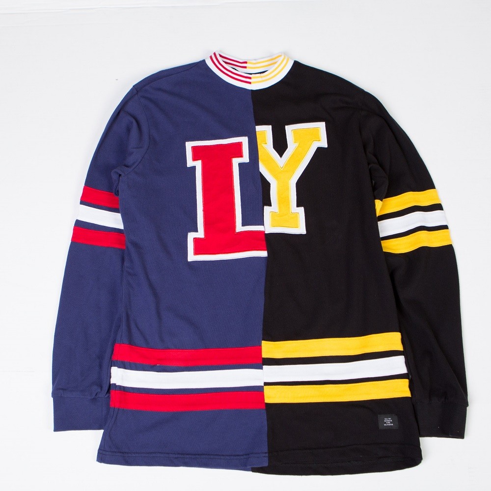 Lazy Oaf Men Custom Hockey Jersey (red / black)
