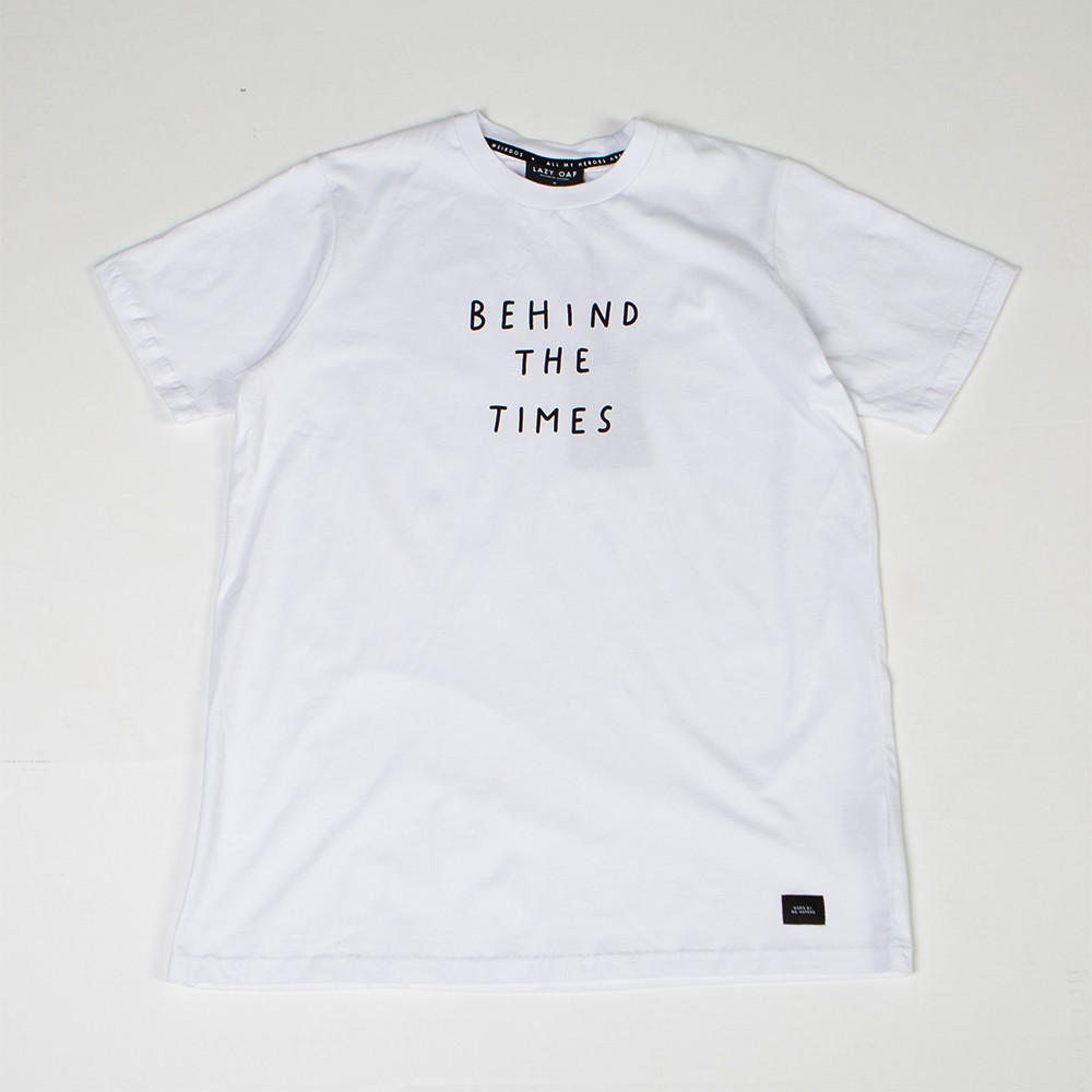 Lazy Oaf Men Behind The Times Tee (white)