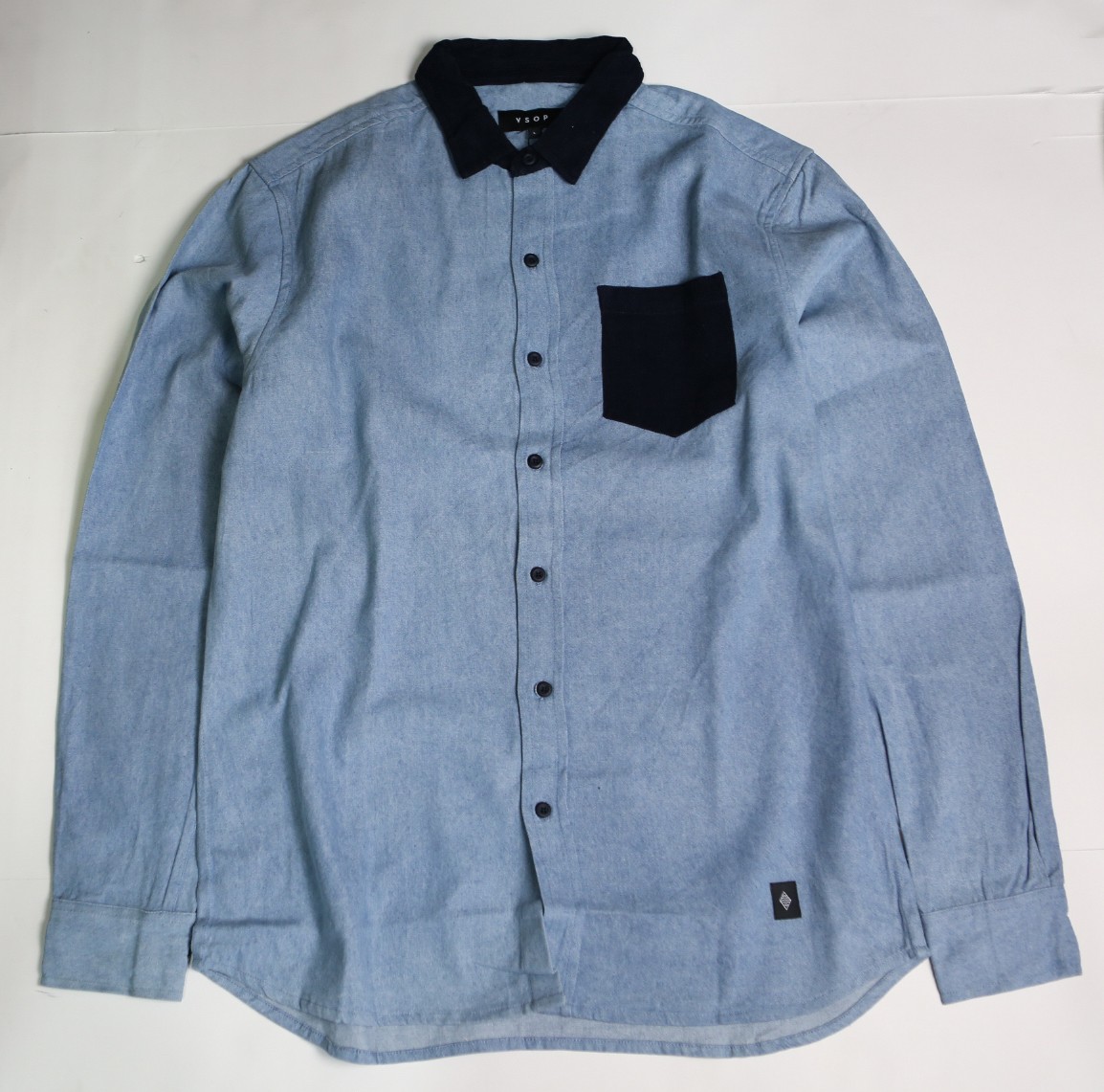Akomplice Men Addison Long Sleeve Button Up Shirt (blue)