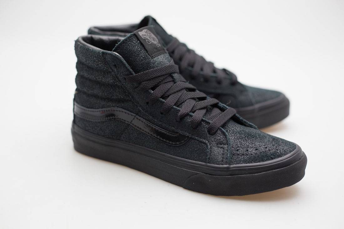 Vans Women SK8-Hi Slim - Patent Crackle (black / black)