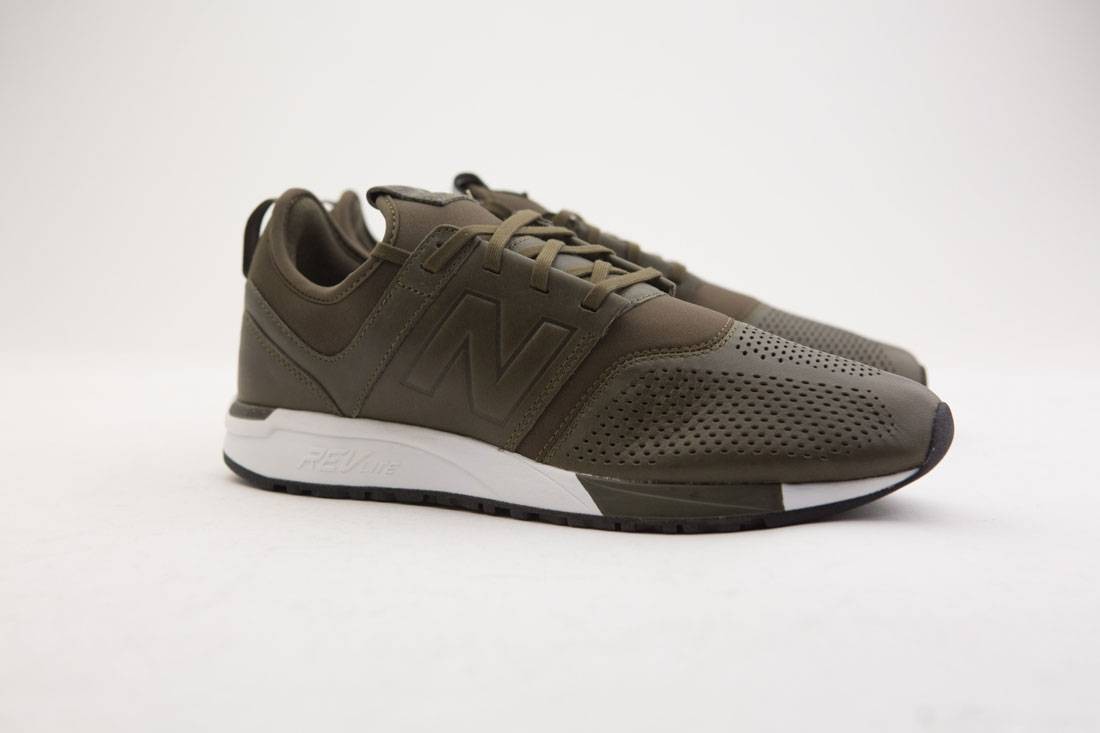 New Balance Men 247 Leather MRL247NO (olive / white)