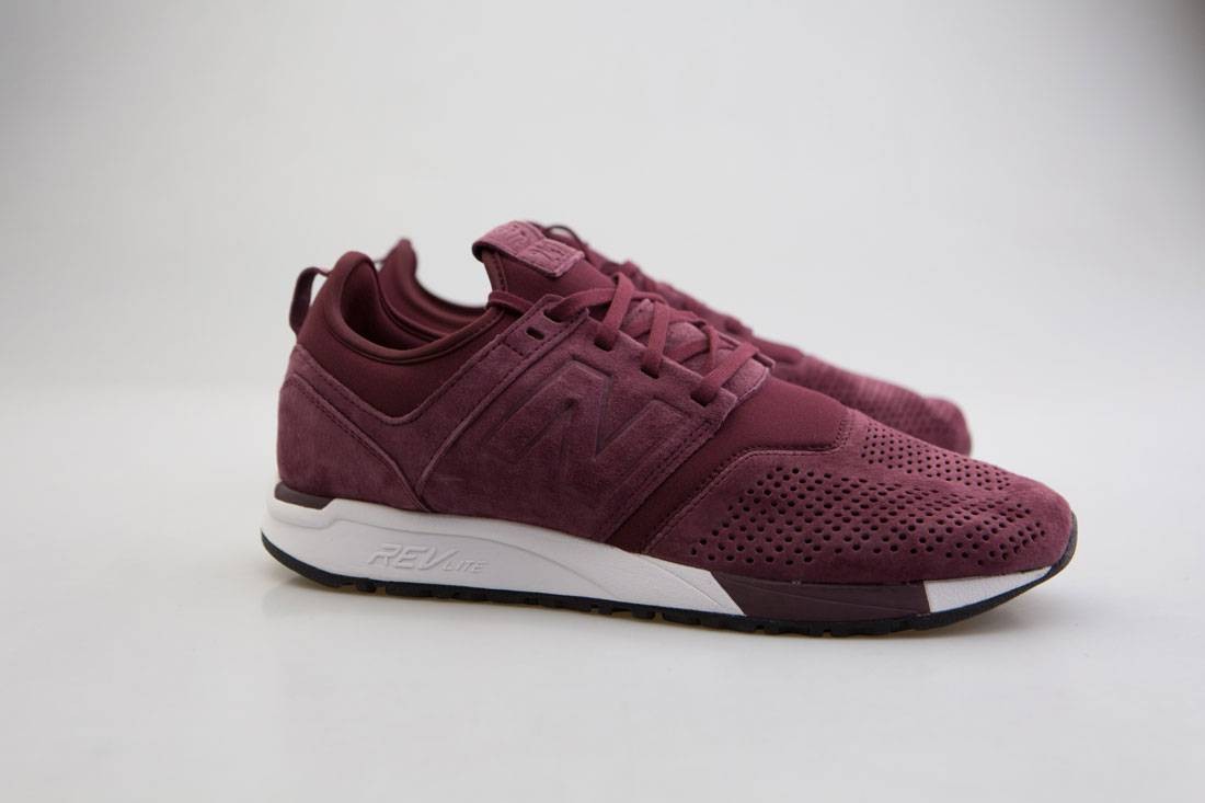New Balance Men Suede 247 MRL247LR (burgundy / white)