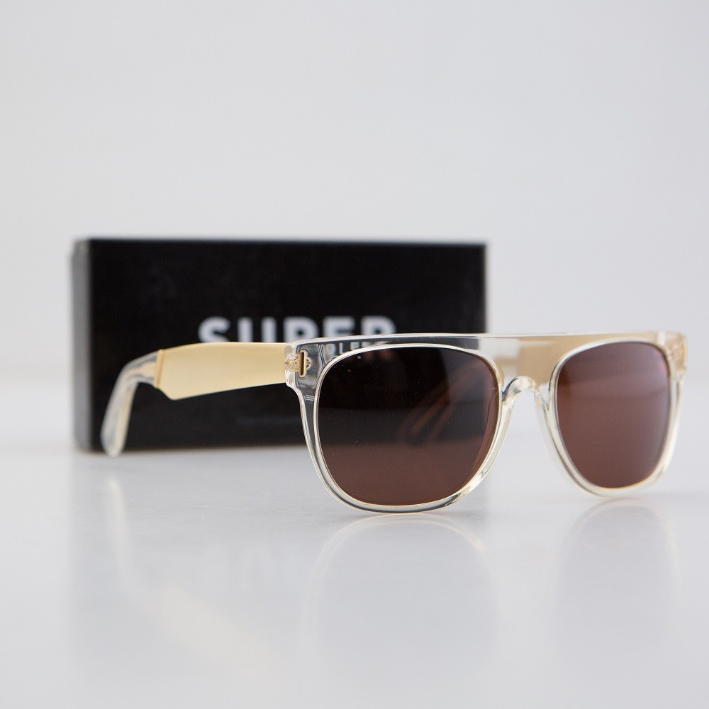 Super Sunglasses Flat Top (silver / crystal)