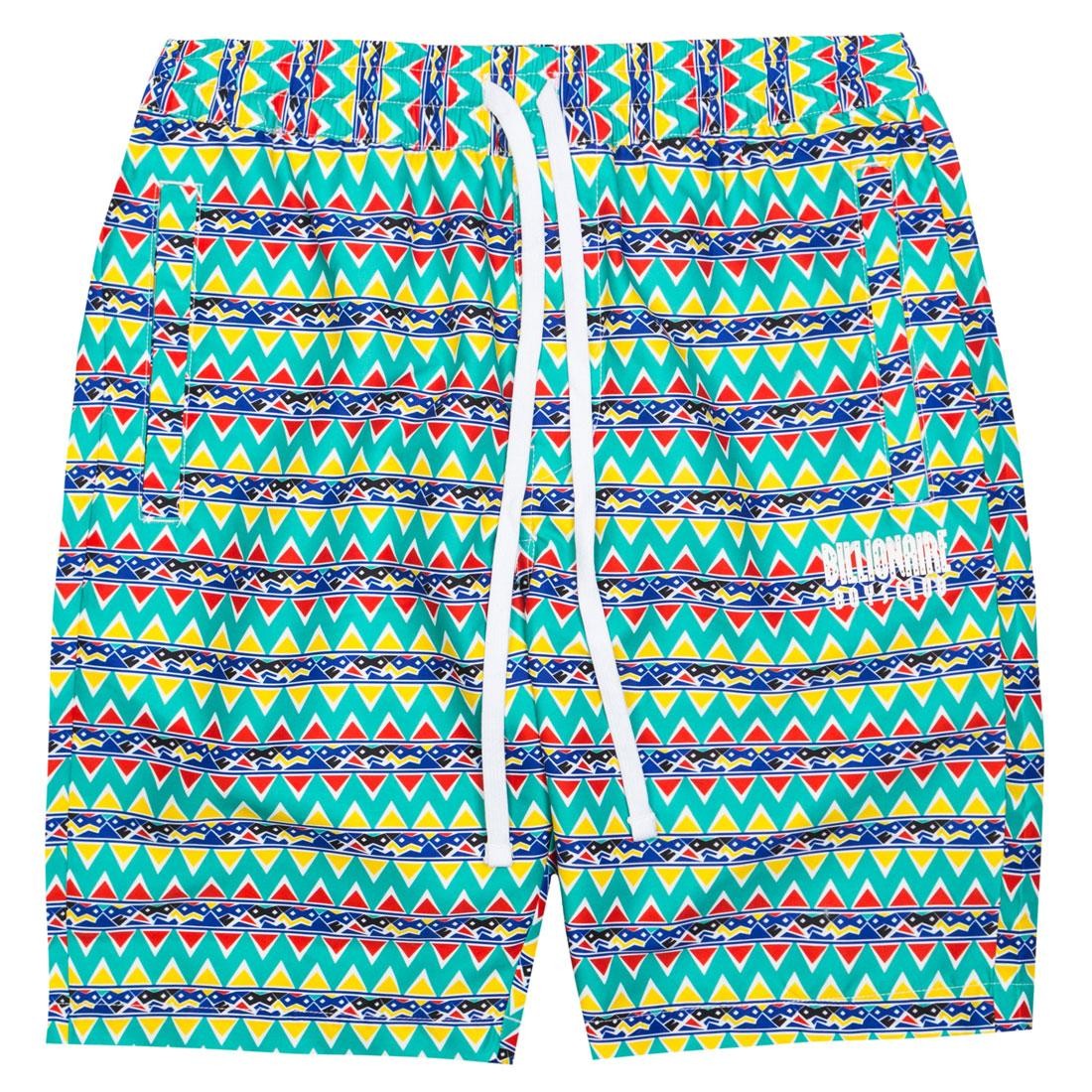 Billionaire Boys Club Men Bel Air Shorts (green / white / pattern)