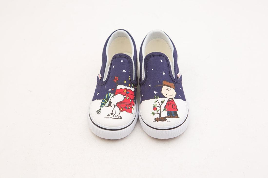 Vans Toddlers Classic Slip-On - Peanuts Charlie Tree (blue / tree)