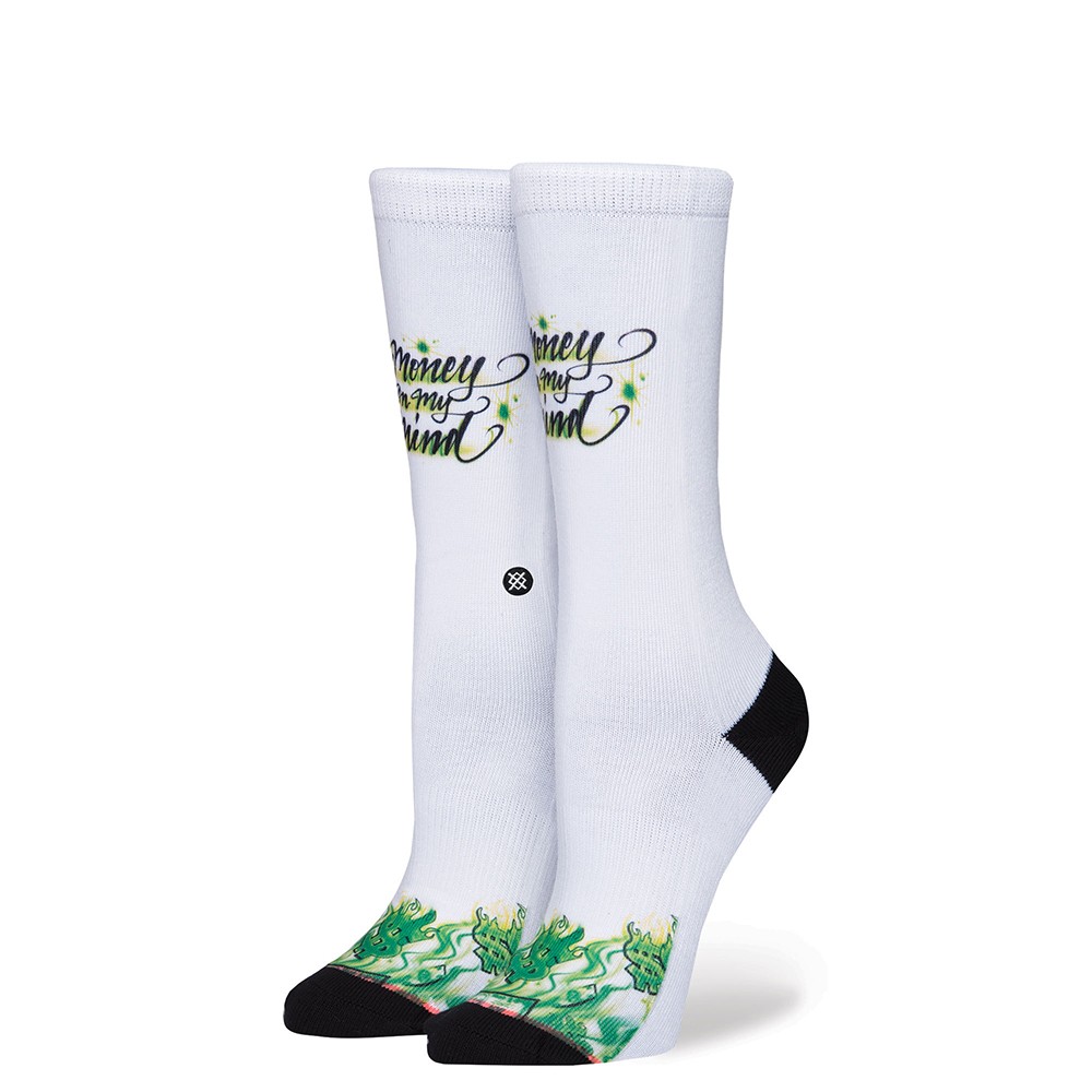 Stance Women Mind On Money Socks (white)