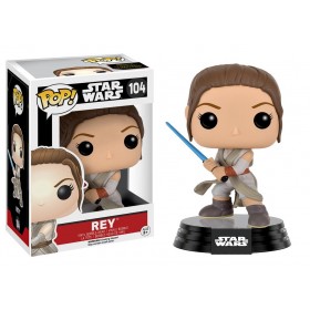 Funko POP Star Wars The Force Awakens - Rey With Lightsaber (gray)