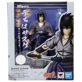 Bandai S.H.Figuarts Naruto Shippuden He Who Bears All Hatred Sasuke Uchiha Figure (gray)