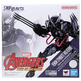 Bandai S.H.Figuarts Marvel Tech-On Avengers Venom Symbiote Wolverine Figure (purple)