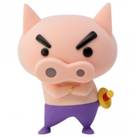 Banpresto Crayon Shin-Chan Fluffy Puffy Buriburi Zaemon Ver. A Figure (tan)