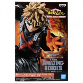 Banpresto My Hero Academia The Movie World Heroes' Mission The Amazing Heroes Katsuki Bakugo Figure (black)