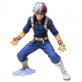 Banpresto My Hero Academia Banpresto World Figure Colosseum Modeling Academy Super Master Stars Piece The Shoto Todoroki Two Dimensions Figure (blue)