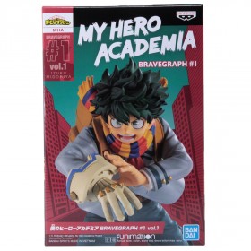 Banpresto My Hero Academia Bravegraph #1 Vol.1 Izuku Midoriya Figure (gray)