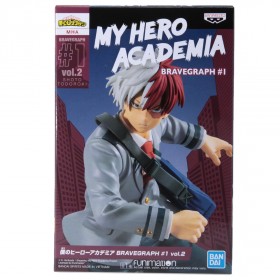 Banpresto My Hero Academia Bravegraph #1 Vol.2 Shoto Todoroki Figure (gray)