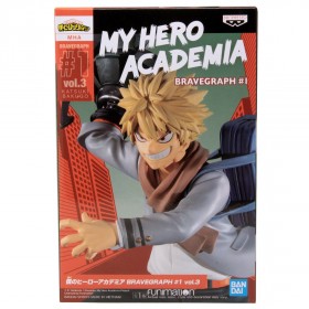 Banpresto My Hero Academia Bravegraph #1 Vol.3 Katsuki Bakugo Figure (gray)