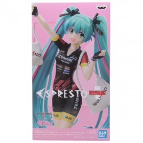 Banpresto Hatsune Miku Racing Ver. Espresto Est Print And Hair Racing Miku 2019 Teamukyo Figure (blue)