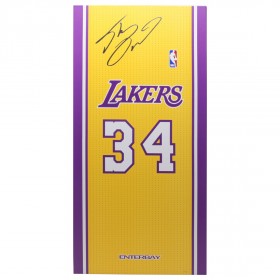 NBA x Enterbay LA Lakers Shaquille O'Neal Real Masterpiece 1/6 Scale 12 Inch Figure (yellow)