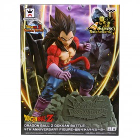 Banpresto Dragon Ball Z Dokkan Battle 4th Anniversary Super Saiyan 4 Vegeta Figure (red)