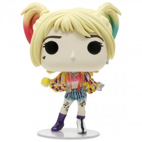 Funko POP Heroes Birds Of Prey Harley Quinn Caution Tape With Collectible Card - Entertainment Earth Exclusive (purple)