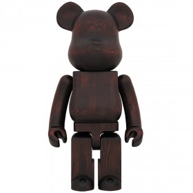 Medicom Karimoku Rosewood Paint 1000% Bearbrick Figure (brown)